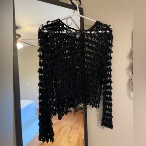 SAM • Black Lace Top